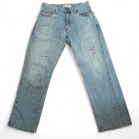 💚 Vintage Levi’s 569 Loose Straight Blue Distressed Jeans (W30 L30) (22) - Picture 3 of 12